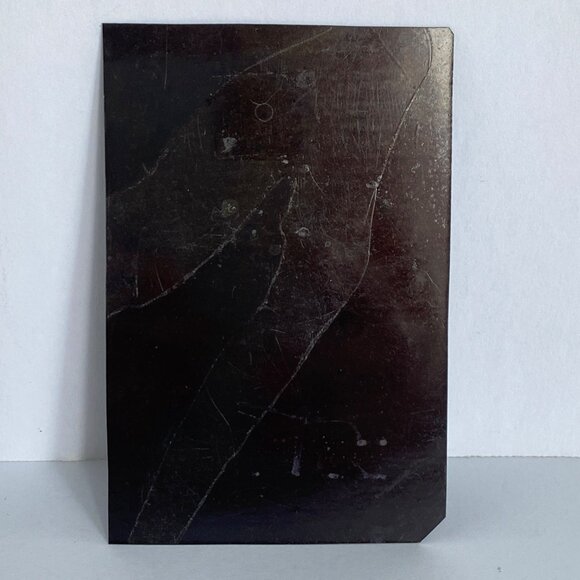 1800s Ferro Tintype Older Woman Serious Look Severe Hair Chair Studio Portrait - Picture 3 of 5